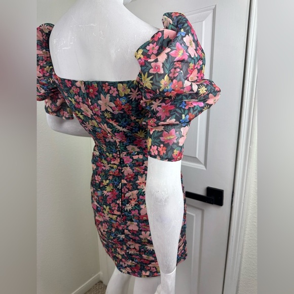 C/MEO Collective Red and Pink Long Sleeve Dress #332 - Picture 7 of 17